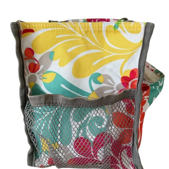 Vera Bradley Colorful Floral Embroidery name Kristine Tote Bag - Picture 5 of 9